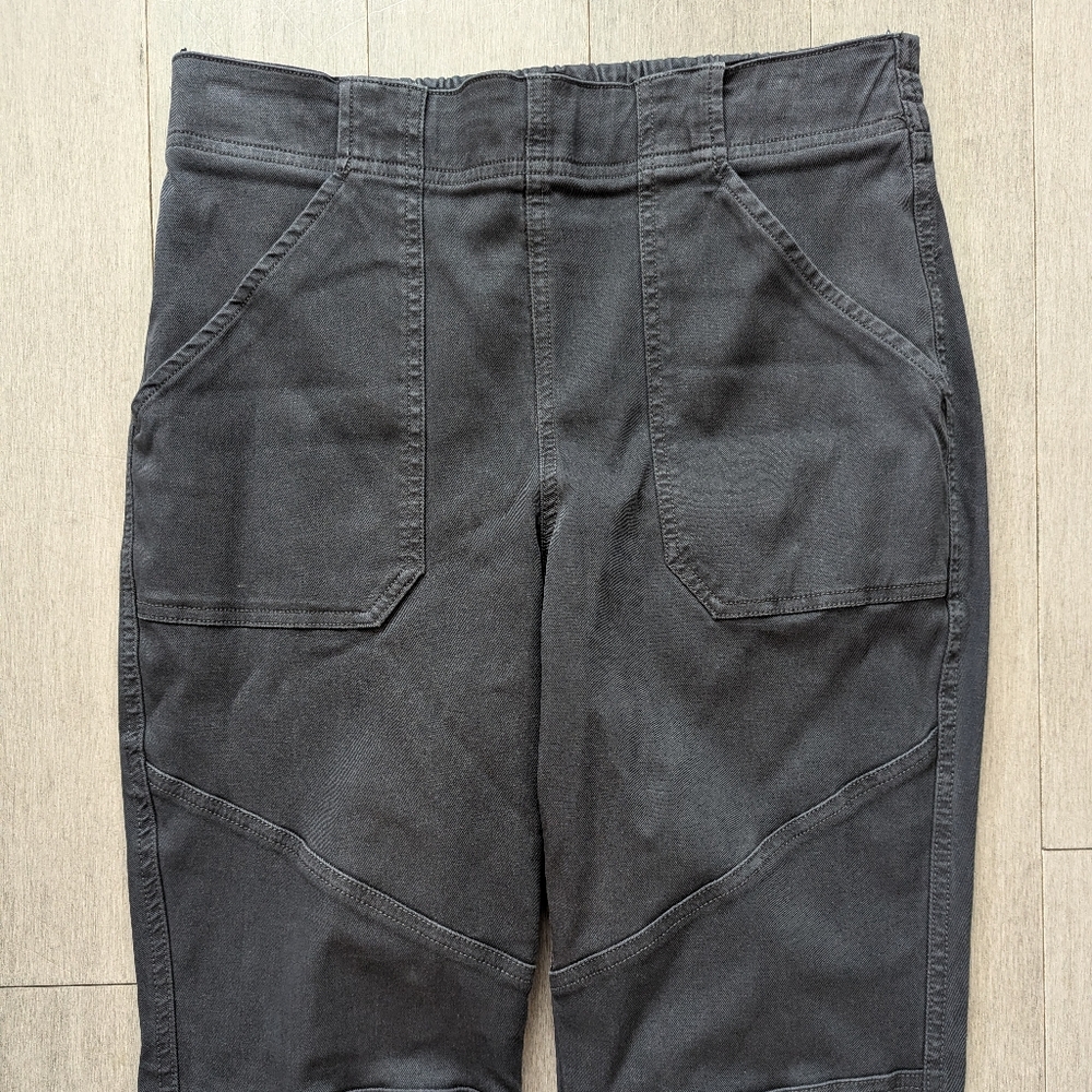 Spanx gray twill moto jogger pants size large - Picture 5 of 12